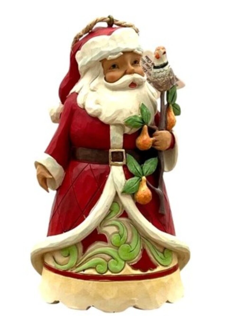 Jim Shore A Partridge in a Pear Tree Santa Worldwide Event Ornament New